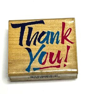 Inkadinkado Thank You! Rubber Stamp 4197-M